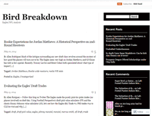 Tablet Screenshot of birdbreakdown.com